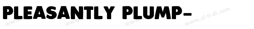 Pleasantly plump字体转换